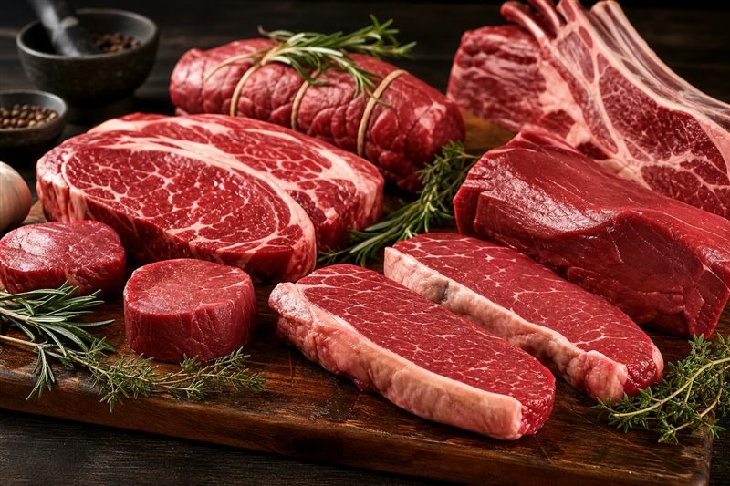 Carnes de qualidade no açougue
